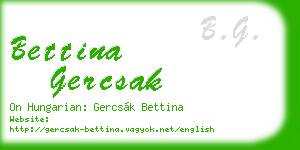 bettina gercsak business card