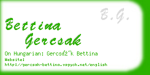 bettina gercsak business card